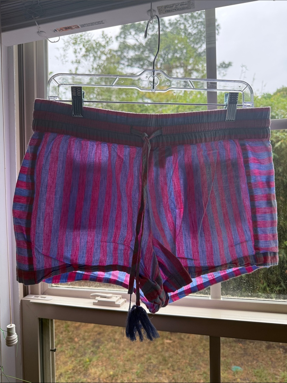 Vineyard Vines Pink & Blue Striped Drawstring Shorts